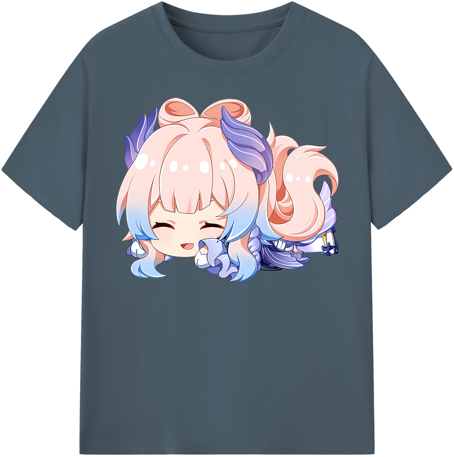 げんし神 珊瑚宮心海 サンゴノミヤ・ココミ genshin Sangonomiya Kokomi 綿100％半袖Tシャツ（フロントプリント）